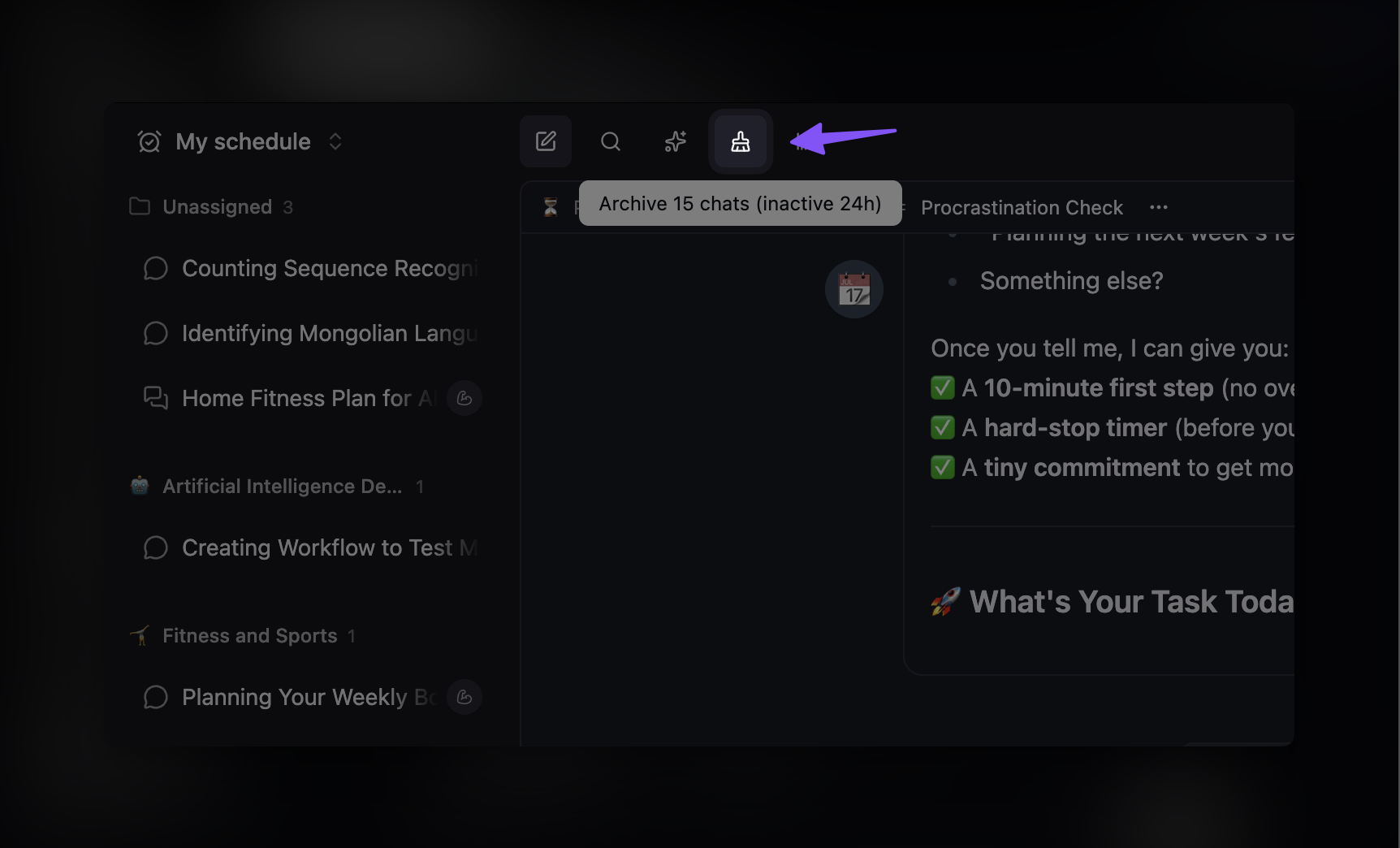 Archive Inactive Chats
