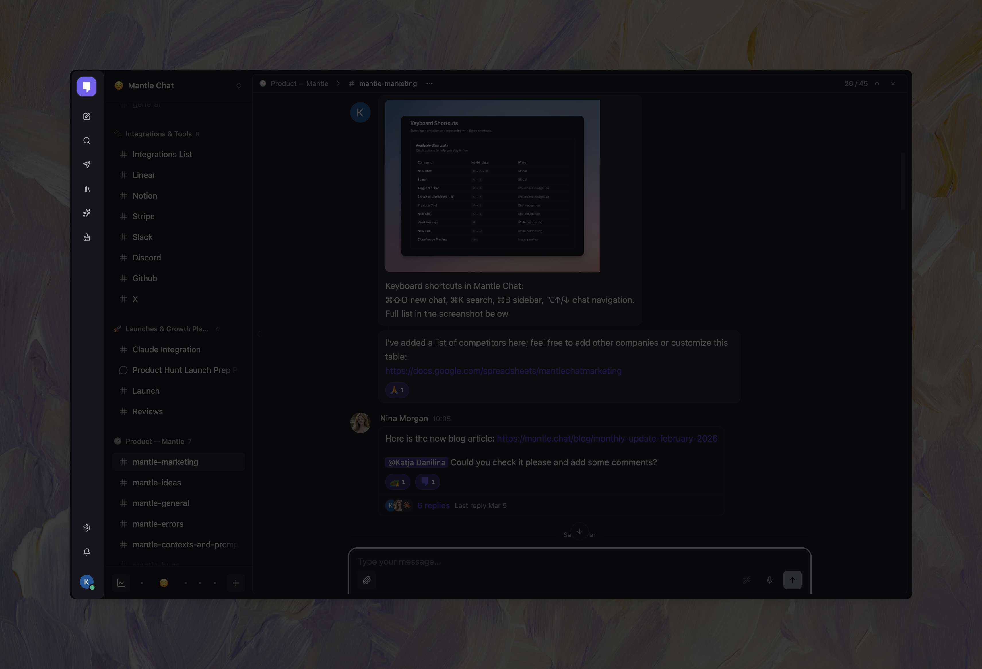 Chat Layout