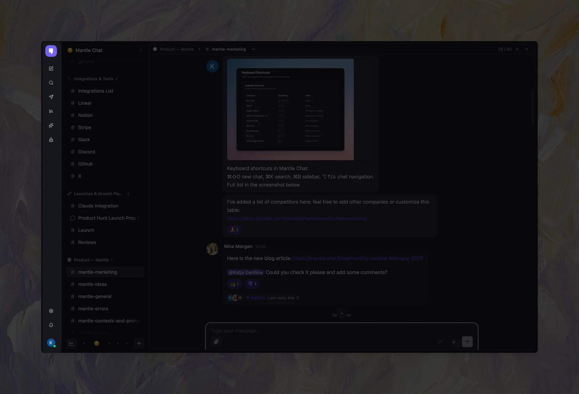 Chat Layout