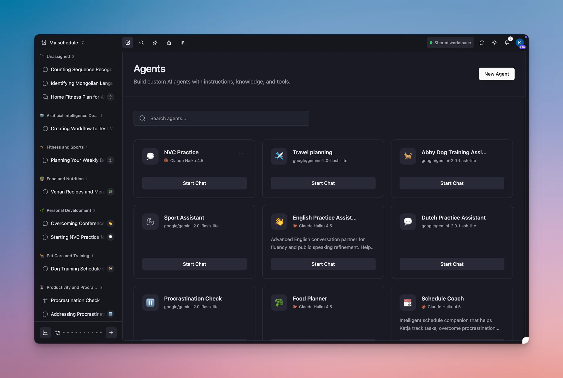 AI Agents Interface