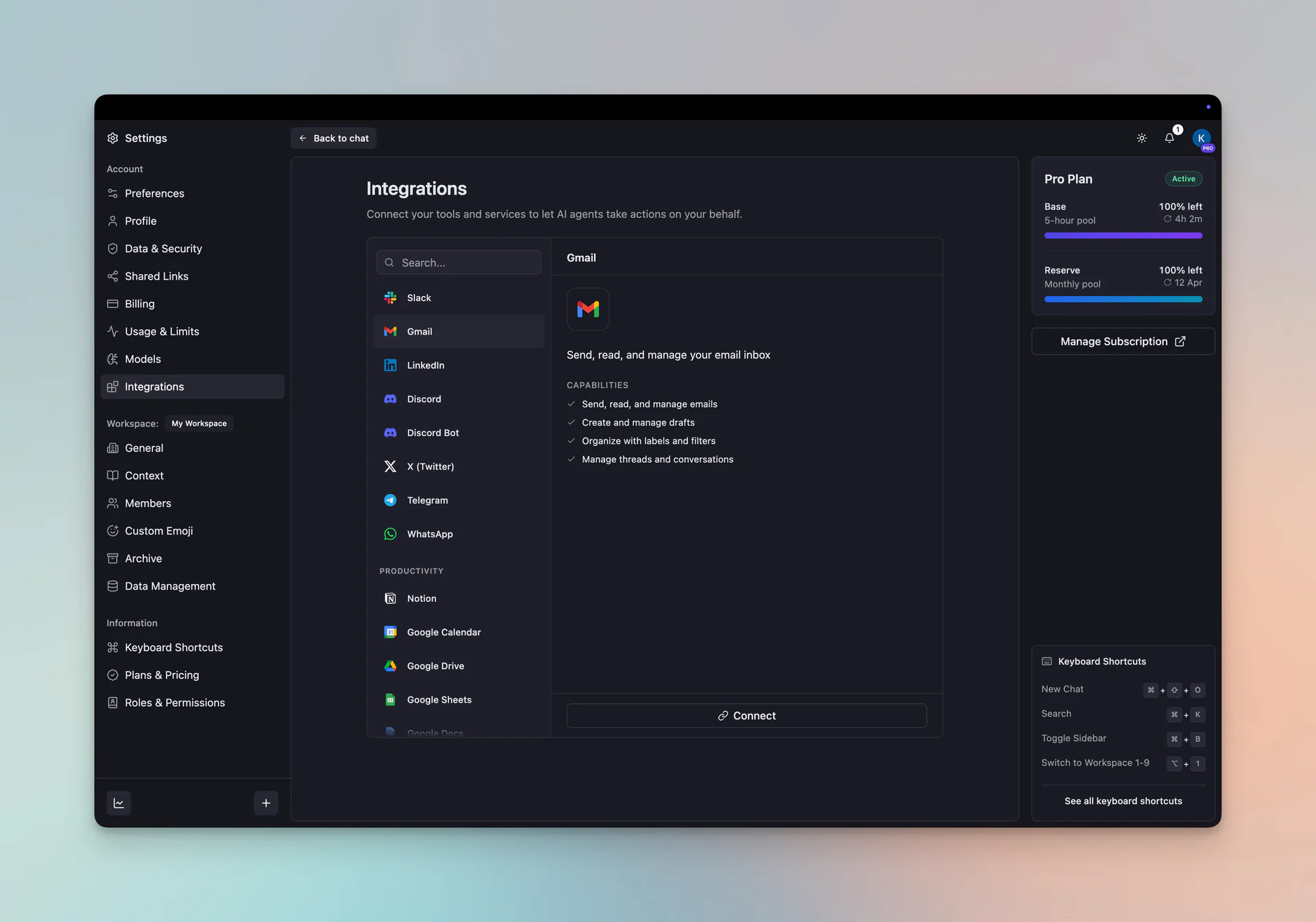 Agent Integrations