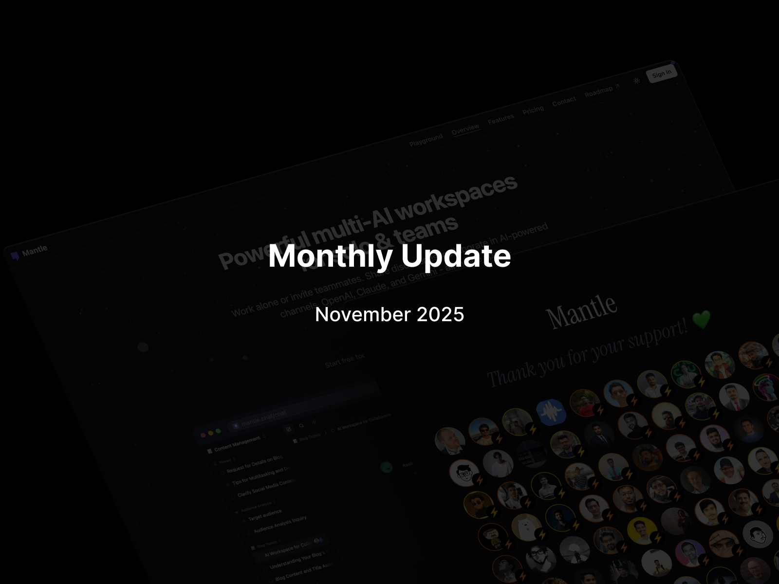 Mantle Chat Monthly Update: November 2025