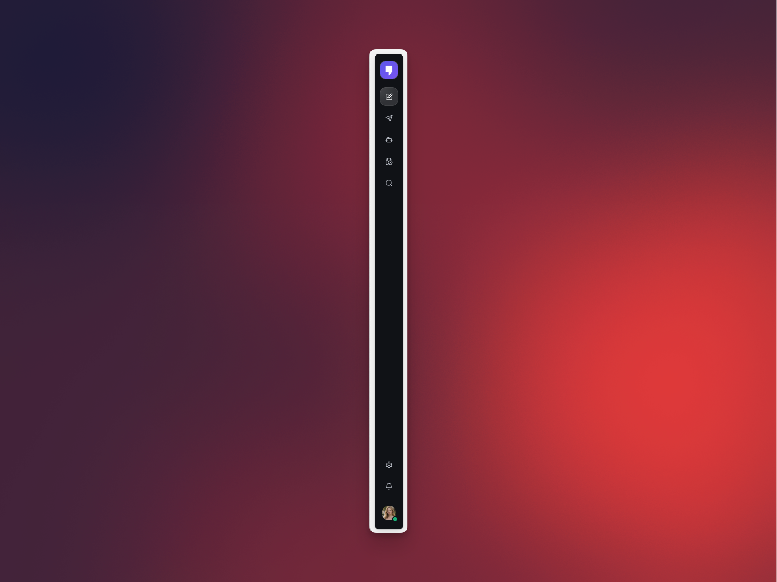 Mantle Chat rail with separate Agents and Tasks entries