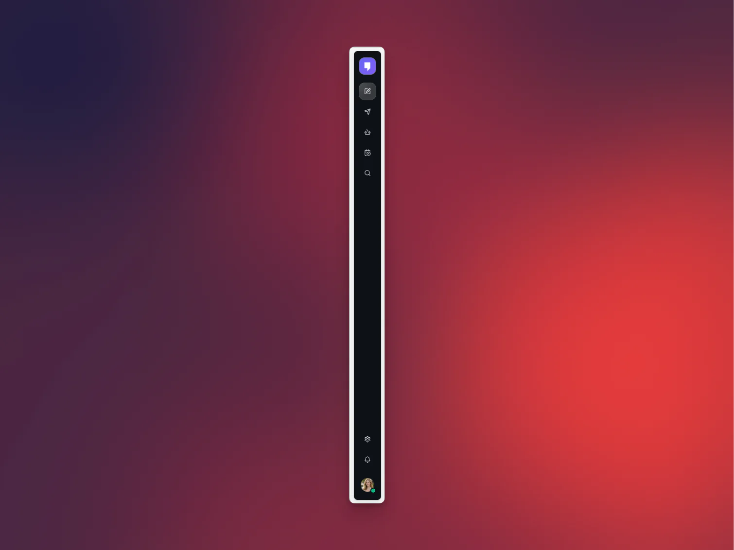 Mantle Chat rail with separate Agents and Tasks entries