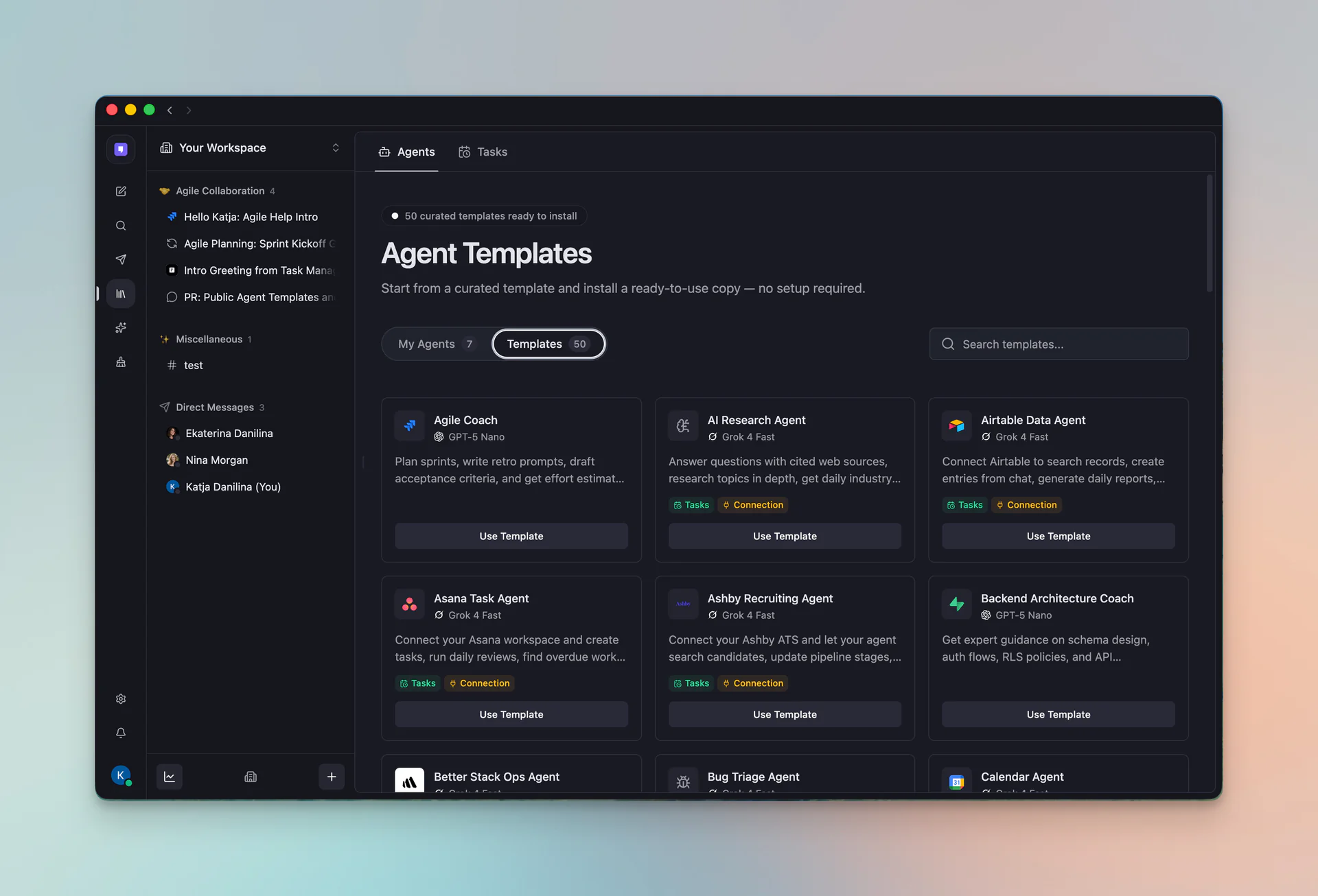 Mantle Desktop app on macOS